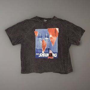 The Shining Twins Horror Graphic T-Shirt Acid Wash Men’s 2XL Brown